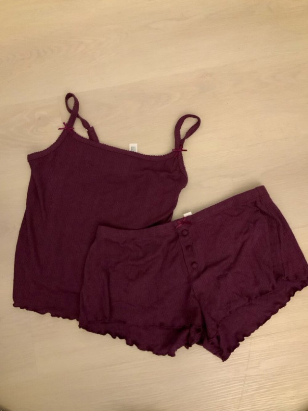 Target Purple Fitted Tank & Shorts Pajama Sleep Set Size S NWT